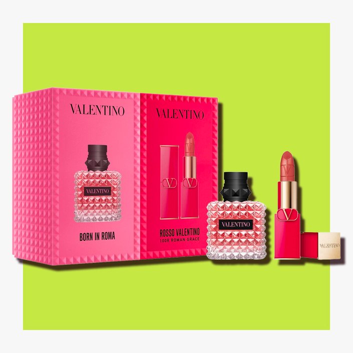 Valentino Beauty Mini Donna Born in Roma Perfume & Rosso Lipstick Set