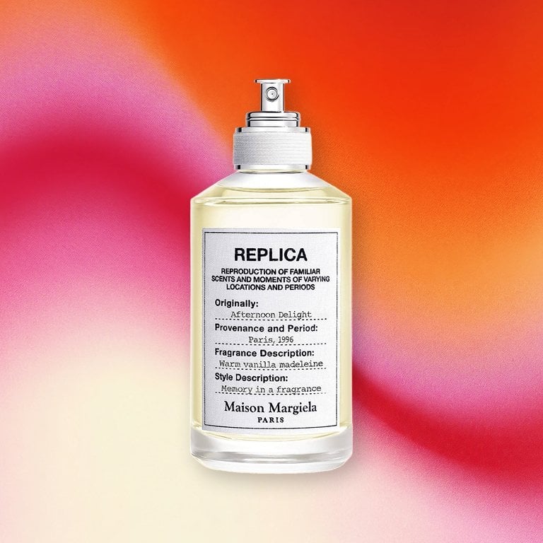 Maison Margiela REPLICA Afternoon Delight on a pink textured background