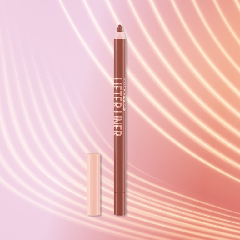 Maybelline Lifter Liner Lip Liner with Hyaluronic Acid on a textured background