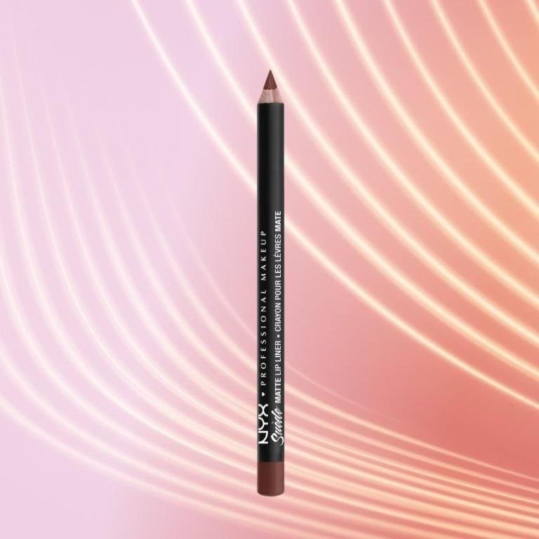 NYX Professional Makeup Slim Lip Pencil on a textured background