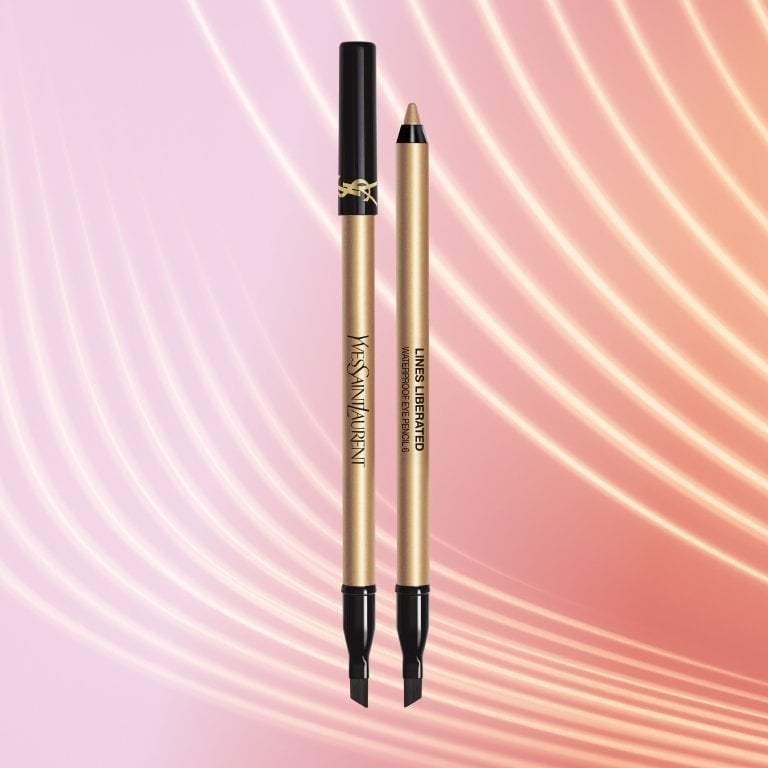 YSL Beauty Dessin Des Levres Lip Liner Pencil on a textured background