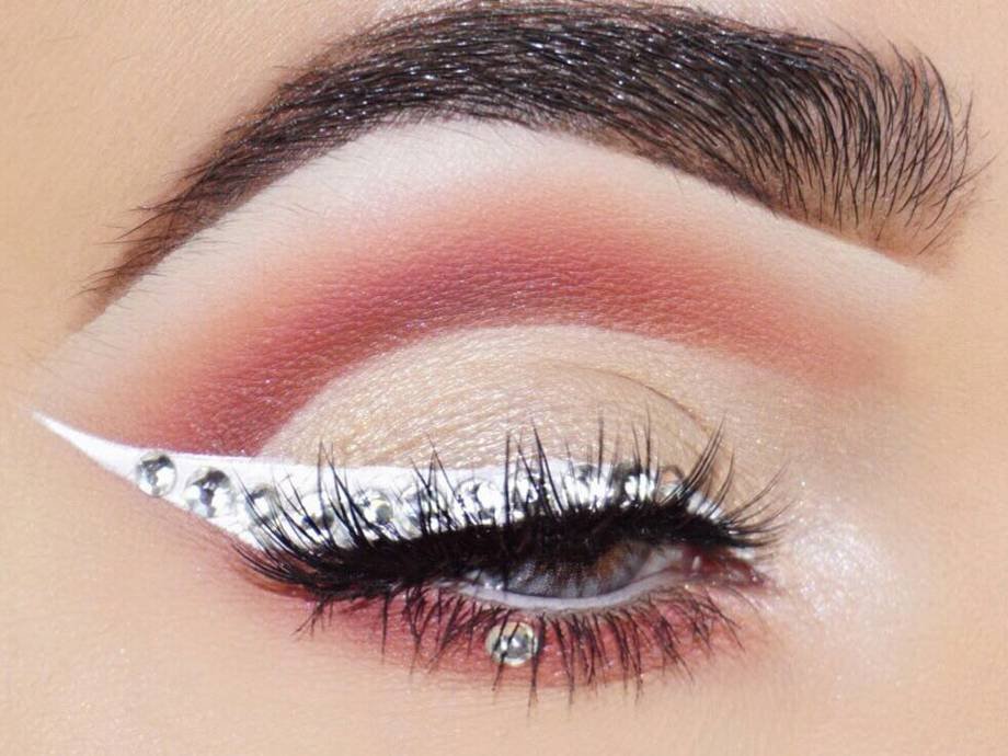 Rhinestone Makeup Looks and Ideas