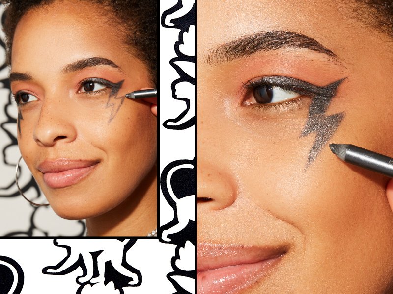 Lightning Bolt Graphic Eyeliner Tutorial