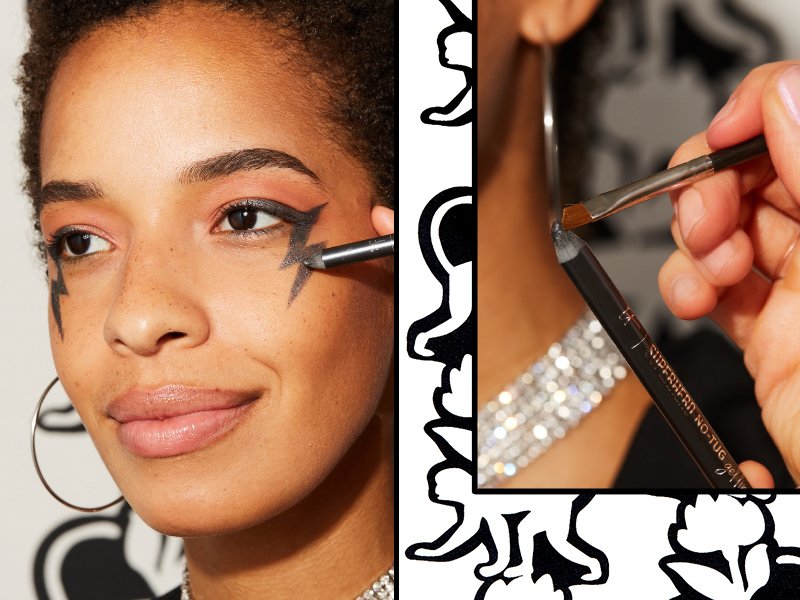 Lightning Bolt Graphic Eyeliner Tutorial