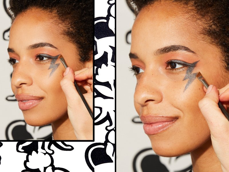 Lightning Bolt Graphic Eyeliner Tutorial