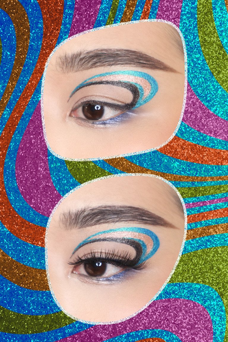 Metallic Graphic Eyeliner Eye Makeup Tutorial